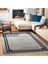 Gri Çerçeveli Modern Etnik Desenli Halı | Makinada Yıkanabilir | Hav Toz Vermez | Leke Tutmayaz | Kaymaz Taban | Dijital Makine Baskı | Salon Yolluk Mutfak Halısı 2
