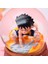 One Piece Luffy Figürlü Temalı Büyük Boy Püskürtmeli Müzikli Işıklı Kar Küresi 2