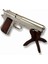 Denix Dekoratif Otomatik 45 Kalibre Gümüş M1911A1 Tabanca, Amerika 1911 4