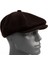 Erkek Kışlık Kaşe Kumaş Desenli Arkası Lastikli Standart Kasket Şapka (Newsboy Cap) 1
