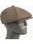 Erkek Kışlık Kaşe Kumaş Desenli Arkası Lastikli Standart Kasket Şapka (Newsboy Cap) 1