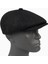 Erkek Kışlık Kaşe Kumaş Desenli Arkası Lastikli Standart Kasket Şapka (Newsboy Cap) 1