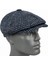 Erkek Kışlık Kaşe Kumaş Desenli Arkası Lastikli Standart Kasket Şapka (Newsboy Cap) 1