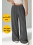 Unisex Çift Cepli Eşofman Altı - Ayarlanabilir Paça: Jogger & Baggy - Siyah Gri Antrasit 6