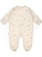 Unisex Çocuk Pamuklu Ekru Çift Fermuarlı Hayvancık Desenli Uyku Tulum 5
