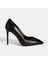 Kadın Siyah Deri Stiletto 2