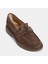 Kadın Kahve Metal Toka Detaylı Süet Loafer 5