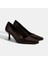 Kadın Kahve Deri Stiletto 1