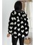 Kadın Oversize Kalp Desenli Polar Mont – Sıcak & Iddialı Stil 8