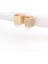 Pirinç Gold Renk Taşlı Minimal Küpe 1