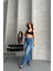 Baggy Süper Taş Bıyık Yıkama Mavi Jeans Pantolon D2007 5