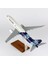Thy Adana Demir Spor Logolu B737-800 Yolcu Uçağı, 1/100 Ölçek Sergilemeye Hazır Ahşap Standlı Model 2