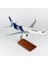 Thy Adana Demir Spor Logolu B737-800 Yolcu Uçağı, 1/100 Ölçek Sergilemeye Hazır Ahşap Standlı Model 4
