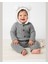 Bebek Triko Tulum – Kapüşonlu Kulak Detaylı Peluş Astarlı Kışlık Bebek Tulumu 6-24 Ay 1