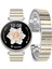 Huawei Watch Gt 6 41 mm ile Uyumlu 18 mm Renk Detaylı Paslanmaz Çelik Saat Kordonu 1
