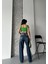 Baggy Süper Taş Bıyık Yıkama Kahve Tint Jeans Pantolon D2007 2