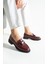 Kadın Taşlı Günlük Loafer Avena - Bordo 2