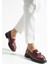 Kadın Taşlı Günlük Loafer Avena - Bordo 5