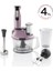 1500 Watt Güçlü Blender Seti, Çırpıcı ve Bıçaklı, Mor Renkli, Şık ve Kullanışlı 1