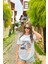 Beyaz BASKILITSHIRT,%100PAMUK Regular Tshirt 1