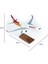 Thy Kayseri Spor Logolu B737-800 Yolcu Uçağı, 1/100 Ölçek, Sergilemeye Hazır Ahşap Standlı Model 1