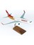 Thy Kayseri Spor Logolu B737-800 Yolcu Uçağı, 1/100 Ölçek, Sergilemeye Hazır Ahşap Standlı Model 5
