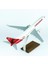 Thy Samsun Spor Logolu B737-800 Yolcu Uçağı, 1/100 Ölçek Sergilemeye Hazır Ahşap Standlı Model 5