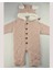 Kız Bebek Pudra Pembe Triko Tulum – Peluş Astarlı Kapüşonlu Kışlık (6-24 Ay) 8