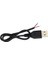 2 Amper USB Erkek Kablo 1 Metre Ucu Açık USB Kablo 4