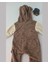 Welsoft Peluş Köpek Figürlü Kapüşonlu Bebek Tulum (0-12 Ay) 5