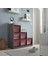 Saklama Ünitesi, Gri-Açık Kırmızı, 99X44X94 cm 2
