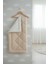 | Pamuklu Welsoft Bebek Yorganı 95X145 cm Yumuşak Çift Taraflı Bej Bebek Yorgan 3