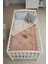 | Pamuklu Welsoft Bebek Yorganı 95X145 cm Yumuşak Çift Taraflı Pudra Bebek Yorgan 2