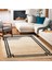 Vizon Çerçeveli Modern Etnik Desenli Halı | Makinada Yıkanabilir | Hav Toz Vermez | Leke Tutmayaz | Kaymaz Taban | Dijital Makine Baskı | Salon Yolluk Mutfak Halısı 4