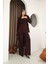 Kadın Bordo Yandan Kuşaklı Blazer Ceket Pantolon Takım 1