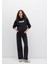 Mavi Logo Baskılı Kapüşonlu Siyah Sweatshirt 168334-900 10