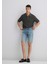 Nicholas Mavi Premium Puslu Açık MaviJean Şort 0416028720 12