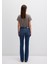 Molly Casual Vintage Koyu Mavi Jean Pantolon 1013683047 12