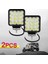 -Off Road Sis Farı - 16 LED Kare Çalışma Lambası 2 Adet 1