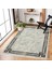Gri Çerçeveli Modern Etnik Desenli Halı | Makinada Yıkanabilir | Hav Toz Vermez | Leke Tutmayaz | Kaymaz Taban | Dijital Makine Baskı | Salon Yolluk Mutfak Halısı 2