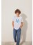 Mühür Logo Baskılı Beyaz Tişört 6610063-620 10