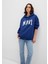 Mavi Logo Baskılı Kapüşonlu Lacivert Sweatshirt 1600361-70722 10