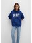 Mavi Logo Baskılı Kapüşonlu Lacivert Sweatshirt 1600361-70722 11