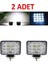 2 Adet Off Road Sis Farı - Lambası 16 LED Kare Çalışma Lambası N11.11247 1