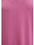V Yaka Pembe Basic Viskoz Tişört 167714-70955 18