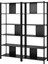 Açık Raf Ünitesi, Siyah, 160X194 cm 1