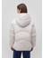 Su İtici Kapüşonlu Beyaz Şişme Mont 1110199-83746 11