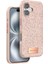 iPhone 16 Plus Bright Simli Kapak - Pembe 1