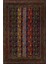Bordo Bordürlü Modern Etnik Desenli Halı | Makinada Yıkanabilir | Hav Toz Vermez | Leke Tutmayaz | Kaymaz Taban | Dijital Makine Baskı | Salon Yolluk Mutfak Halısı 1