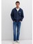 Mavi Logo Baskılı Fermuarlı Lacivert Sweatshirt 0611715-70490 9